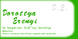 dorottya erenyi business card